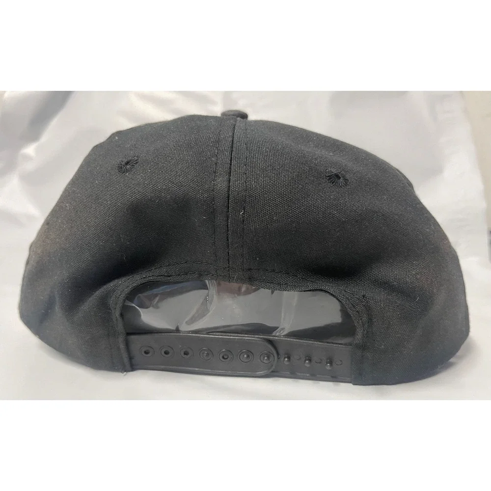 HOUSTON POLICE ROPE HAT VINTAGE FLAT BILL STRUCTURED CROWN BRAIDED ROPE1980S 90S